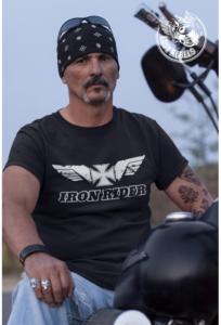 Tee-shirt Biker (Iron Rider noir) Last-Rebels
