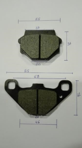 Plaquettes frein AR (simple piston)