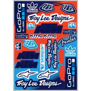 Planche stickers ( KTM GOPRO TLD )