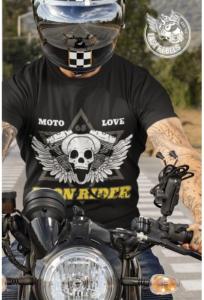 Tee-shirt Biker (Moto Love noir) Last-Rebels