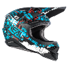 Casque moto MX (série 3 Ride black/blue) O'NEAL
