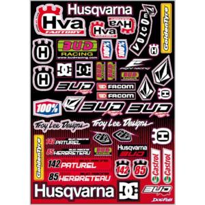 Planche stickers ( BUD RACING team HVA 2013 )