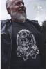 Tee-shirt Kustom-Kulture (Biker Skull noir) Last-Rebels