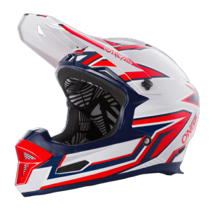 Casque vtt/DH (FURY HELMET RAPID SILVER/RED) O'NEAL 