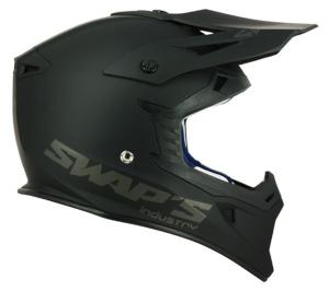 Casque MX noir mat (Blur S818) SWAP'S