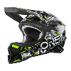 Casque moto MX (série 3 Attack black/neon yellow) O'NEAL