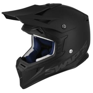 Casque MX noir mat (Blur S818) SWAP'S