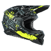 Casque moto MX (série 3 Ride black/neon yellow) O'NEAL