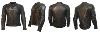 Blouson moto cuir homme/femme Homologués (Super-Sport noir/texte gris) MITSOU
