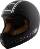 Casque moto cross vintage (Brad Legend Mat black) TORX
