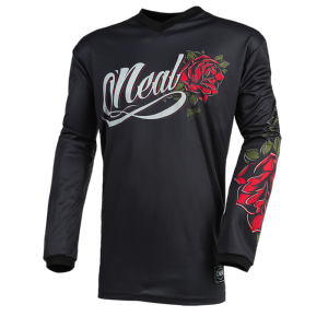 Maillot MX, VTT, BMX (element jersey Roses black/red) O'NEAL