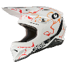 Casque MX (Série 1 Splash white/orange) O'NEAL