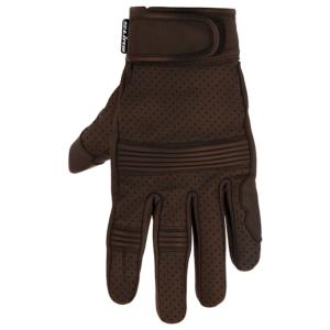 Gants route cuir homologués CE (STRADA marron) S.line