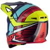 Casque MX bleu/jaune fluo/rouge brillant (Blur S818) SWAP'S