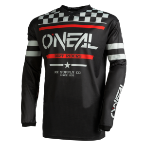 Maillot MX, VTT, BMX (element jersey Squadron V22 black/gray) O'NEAL