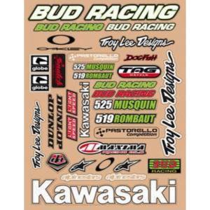 Planche stickers ( BUD RACING KAWA)