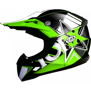 Casque cross enfant (PETER green) TORX 