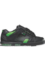 Basquettes skate (SABRE black/moto green) GLOBE