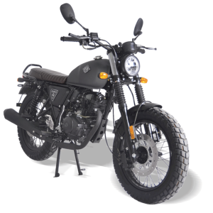 Moto 125cc (scrambler AM-64 E5 gris titane) ARCHIVE