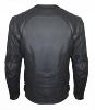 Blouson cuir homme moto route black série perforé  (homolgué CE) GASOLINE