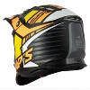 Casque cross enfant (S885 noir/jaune/orange) SWAPS