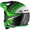 Casque MX noir/vert mat (Blur S818) SWAP'S