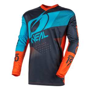 Maillot MX/VTT/DH enfant (ELEMENT jersey factor gray/orange/blue) O'NEAL