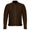 Blouson cuir moto (GT Trophy marron)  GASOLINE