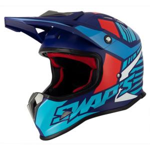 Casque cross enfant (S885 bleu/rouge/blanc) SWAPS