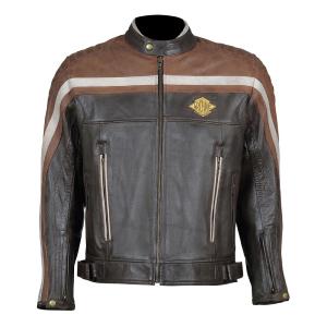 Blouson cuir homme moto route Bobber  (homolgué CE) ARCHIVE