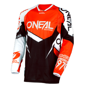 Maillot MX/VTT/DH (Hardwear jersey FLOW true orange/white) O'Neal