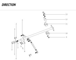 Direction quad (HURRICANE 125cc) APOLLO 