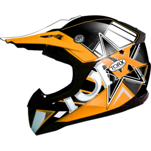 Casque cross enfant (PETER orange) TORX 