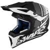 Casque MX noir/blanc mat (Blur S818) SWAP'S