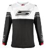 Maillot MX/VTT/BMX (Blanc/Noir) S.LINE