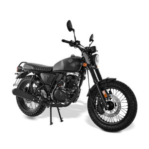 Moto 125cc (scrambler AM-64 E5 noir mat) ARCHIVE
