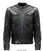 Blouson cuir homme moto route noir  (homolgué CE 2018) S.LINE