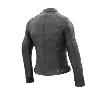 Blouson cuir femme moto route noir  (homolgué CE) GASOLINE