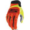 Gants MX / VTT/ route Homologués CE 1KP (orange/jaune fluo) S.LINE 