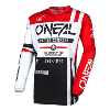 Maillot MX, VTT, BMX (element jersey War hawk black/white/red) O'NEAL