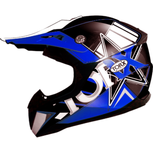 Casque cross enfant (PETER deep blue) TORX 