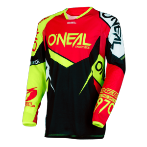 Maillot MX/VTT/DH (Hardwear jersey FLOW true red/hi-viz) O'Neal