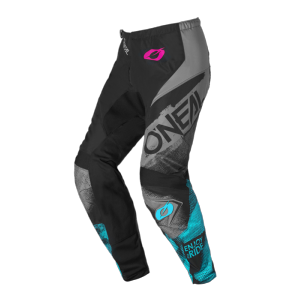 Pantalon MX/VTT/BMX  (Element women's roller black/cyan) O'NEAL