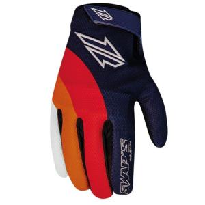 Gants cross homologués route CE1KP (bleu, rouge, orange ) SWAP'S