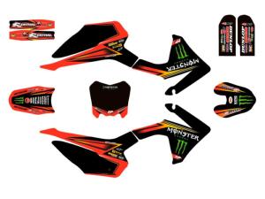 kit déco CRF 110 (MONSTER ENERGY rouge)
