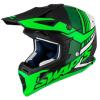 Casque MX noir/vert mat (Blur S818) SWAP'S