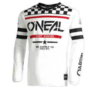 Maillot MX, VTT, BMX (element jersey Squadron V22 white/black) O'NEAL